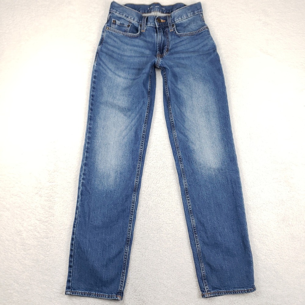 Old Navy Loose Built-In Flex Medium Wash Straight Leg Jeans 28x34 Mens Blue
